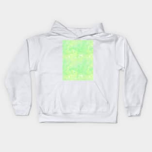 Pastel Green Silk Marble - Digital Liquid Paint Kids Hoodie